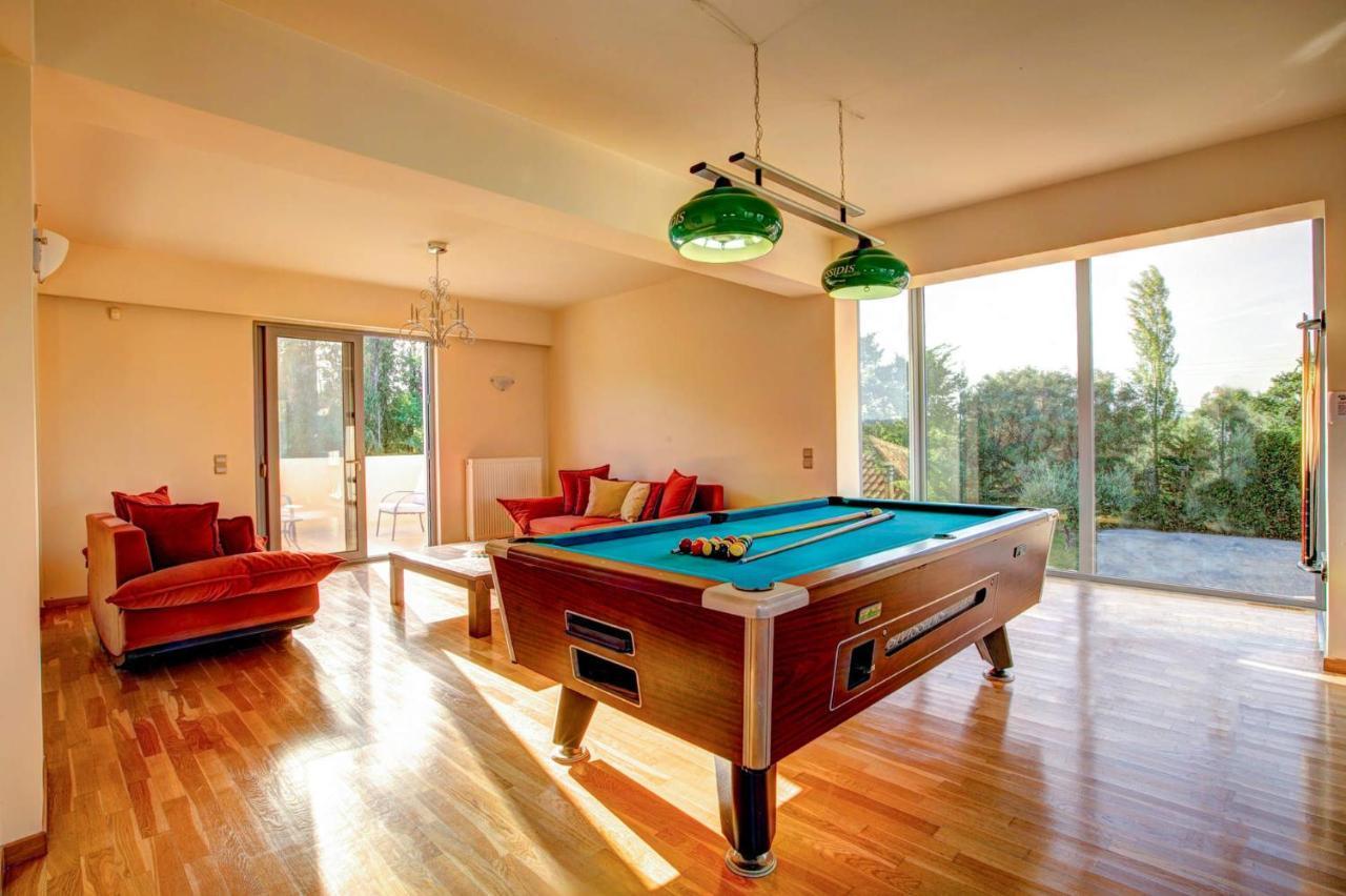 Astarte Villas - Istar Villa With Tennis Court Makhairádhon 外观 照片