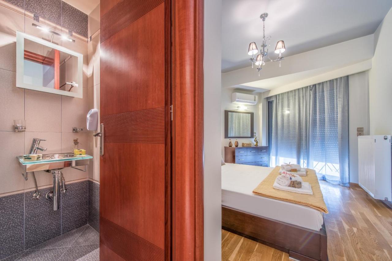 Astarte Villas - Istar Villa With Tennis Court Makhairádhon 外观 照片
