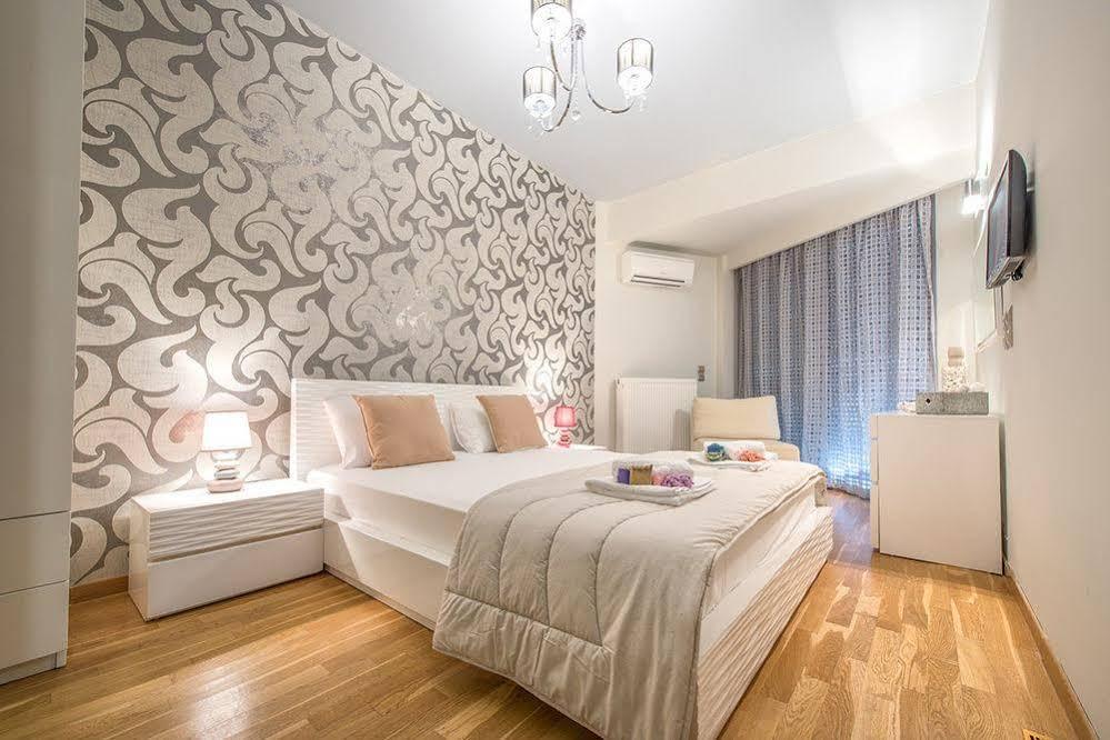 Astarte Villas - Istar Villa With Tennis Court Makhairádhon 外观 照片