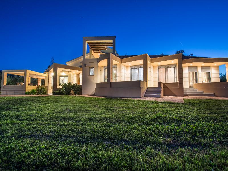 Astarte Villas - Istar Villa With Tennis Court Makhairádhon 外观 照片
