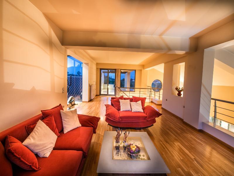 Astarte Villas - Istar Villa With Tennis Court Makhairádhon 外观 照片