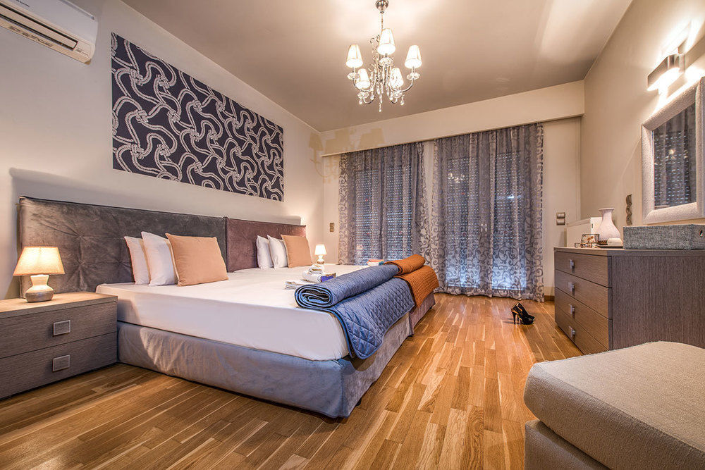 Astarte Villas - Istar Villa With Tennis Court Makhairádhon 外观 照片